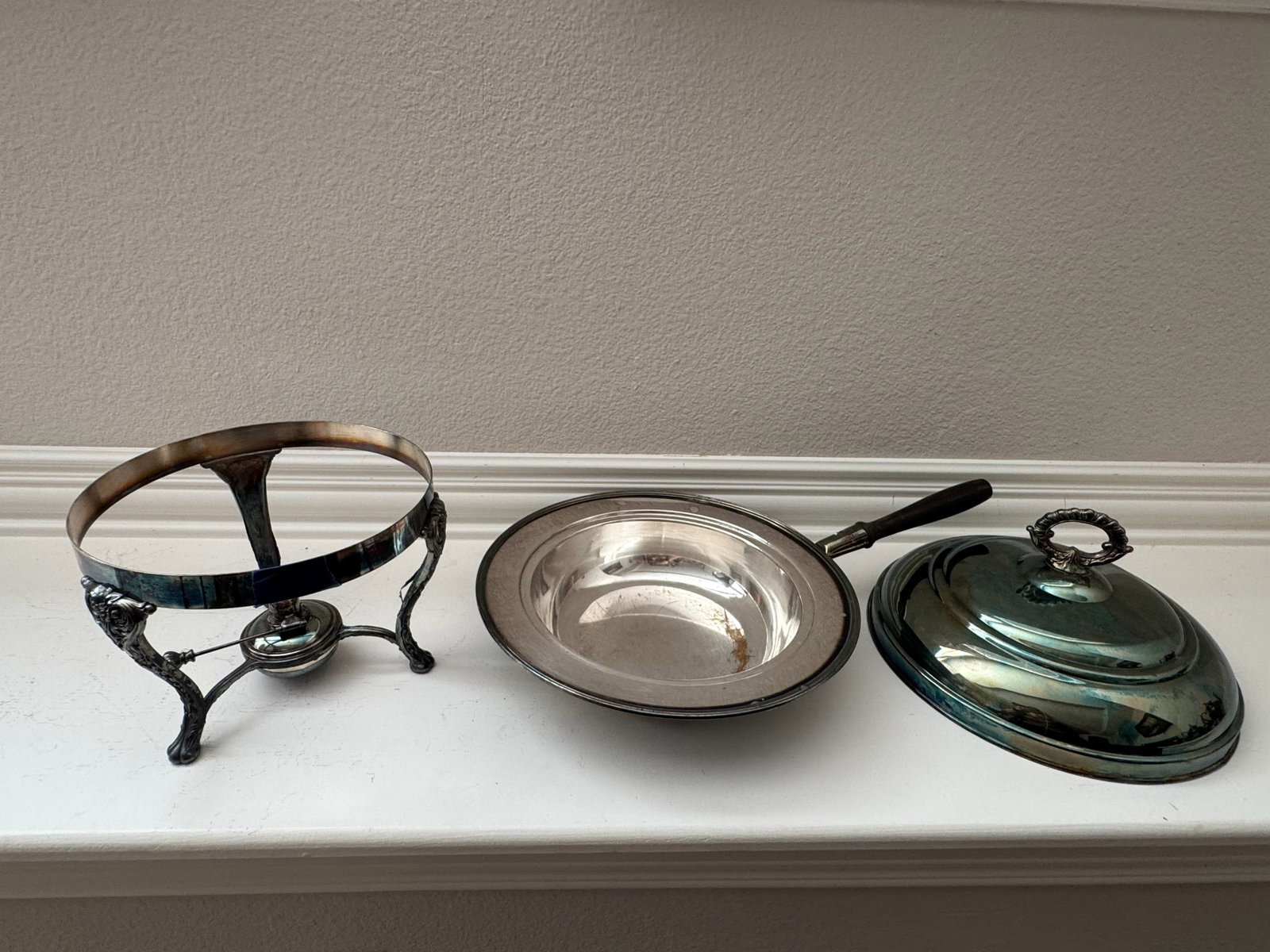 Assorted Silver-Plated Tableware - 12