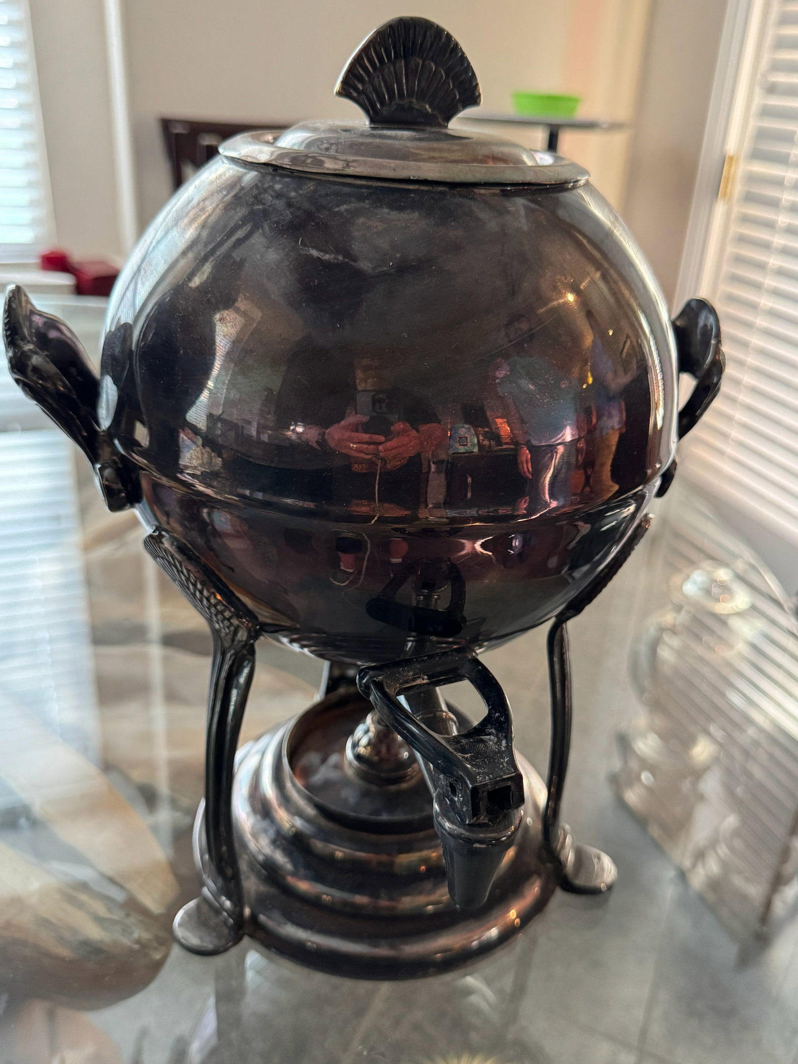 Antique Silver-Plated Tableware Set - Samovar & - 3