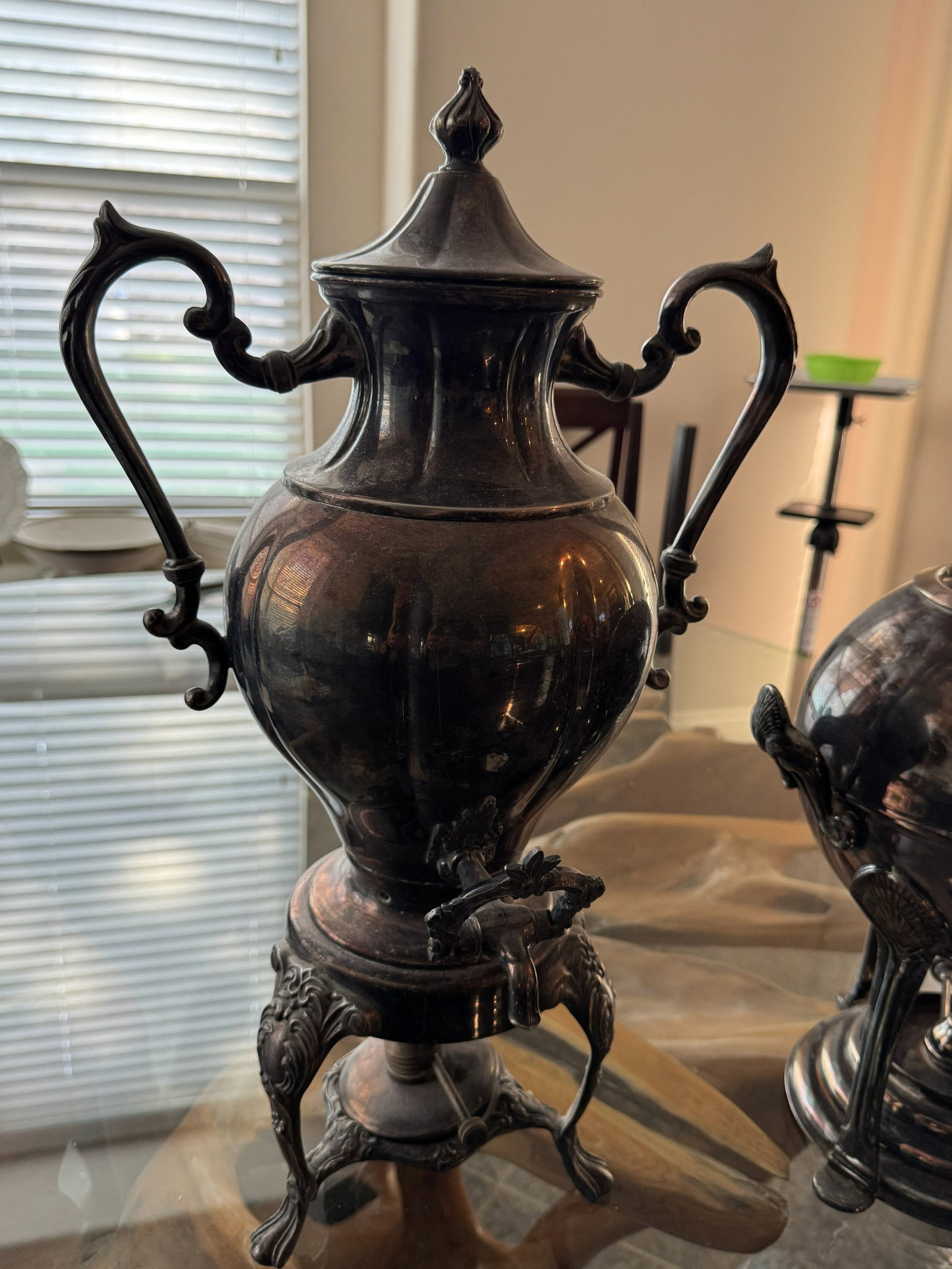 Antique Silver-Plated Tableware Set - Samovar & - 4