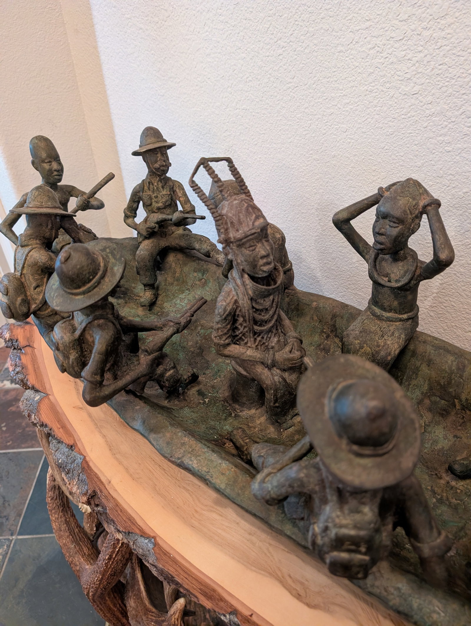 Bronze Benin Boat (1 of 4)