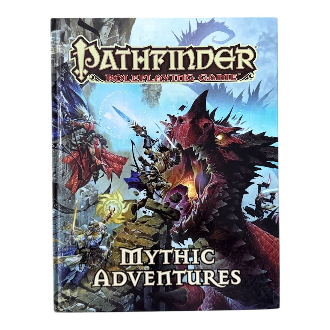 Pathfinder Mythic Adventures: Hardback Pathfinder Roleplaying Game Mythic Adventures BookHeight 11 x Width 8.5 x Depth 1.5 in inches.
