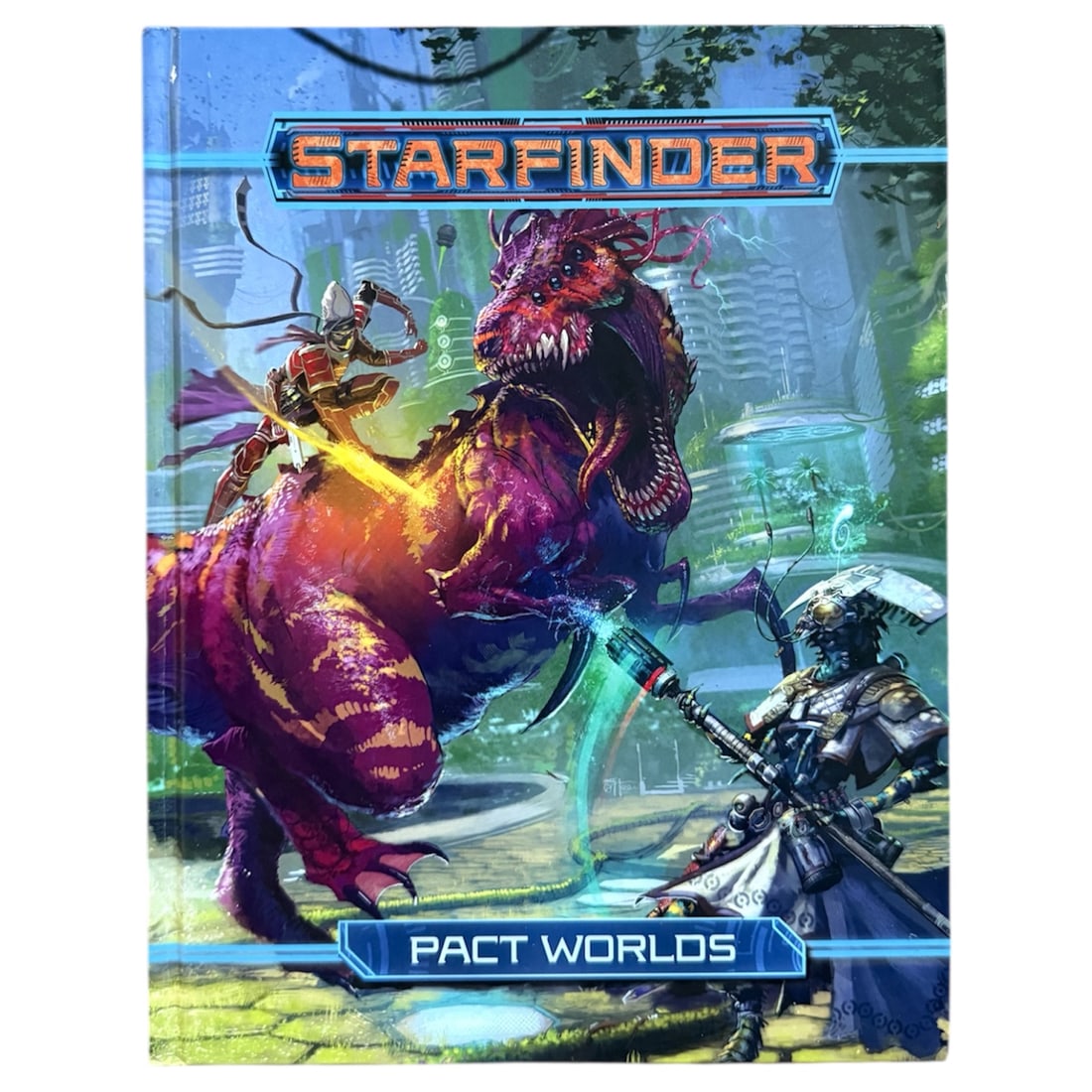 Starfinder Pact Worlds: Hardback Starfinder Pact Worlds BookHeight 11 x Width 8.5 x Depth 1.5 in inches.