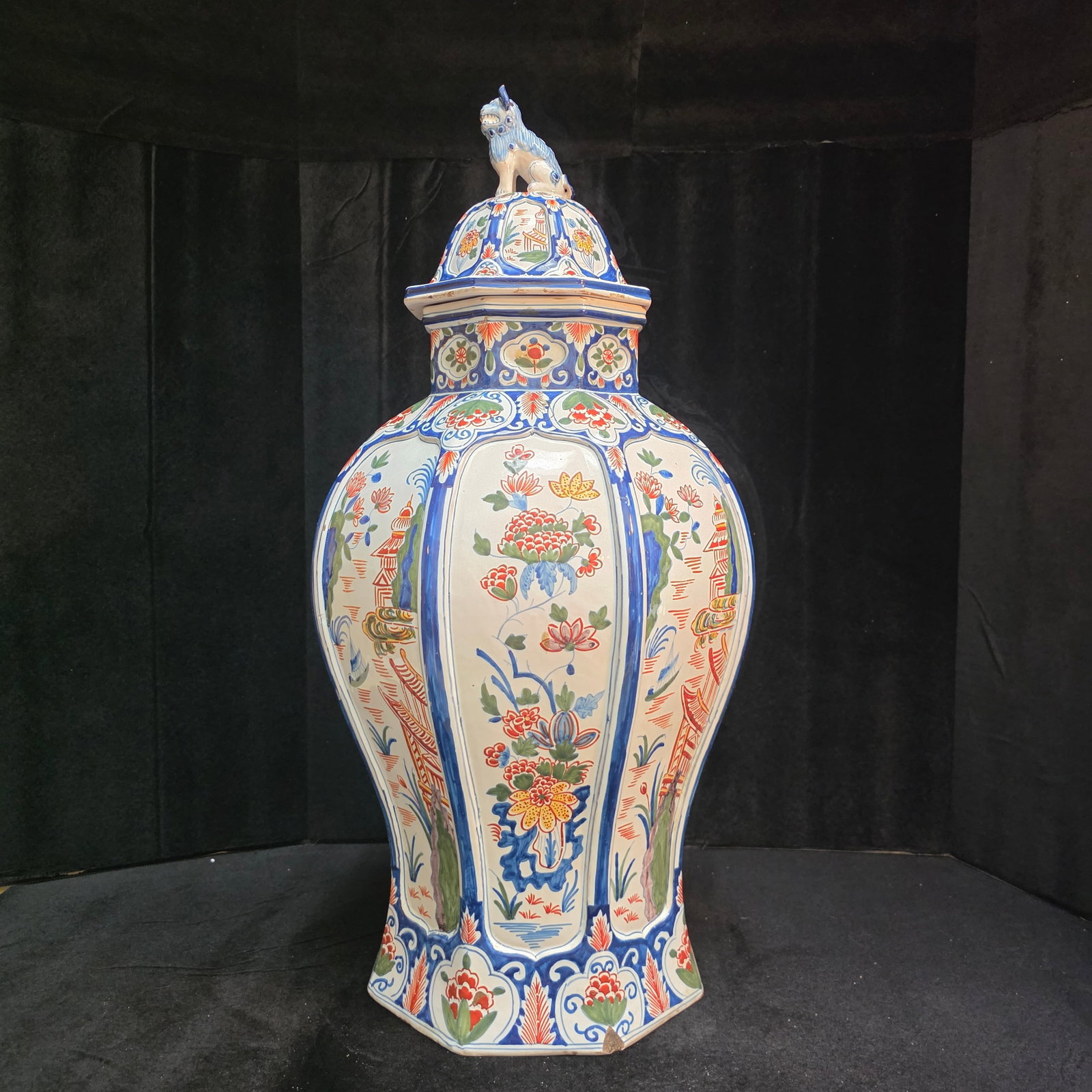 Delftware Polychrome Vase - 2