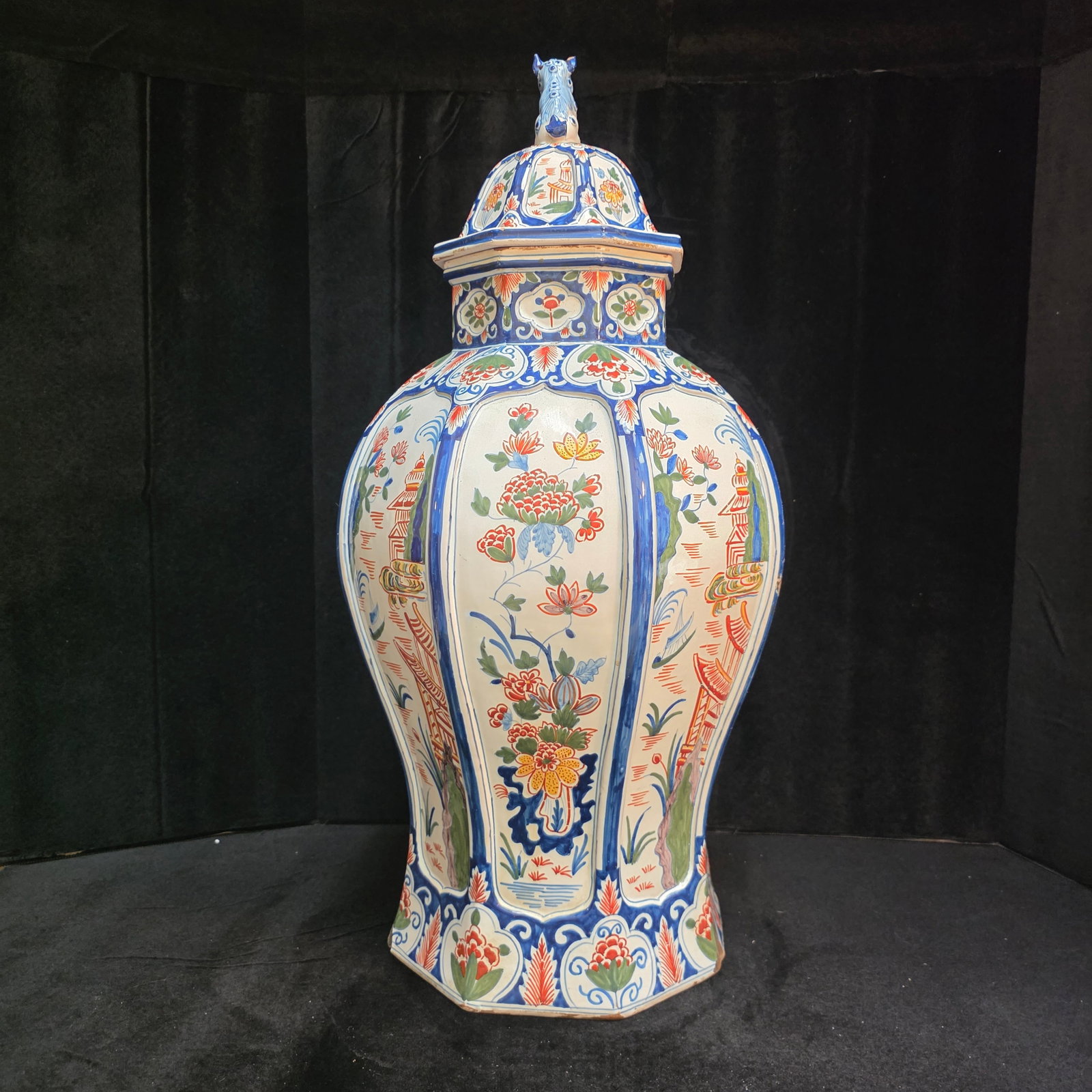 Delftware Polychrome Vase - 3