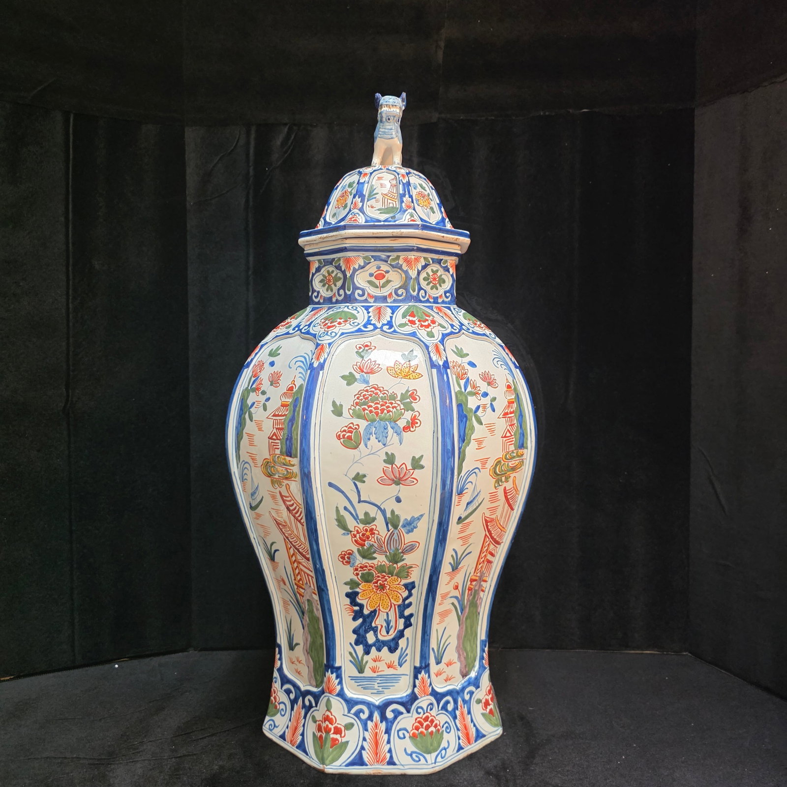 Delftware Polychrome Vase - 5
