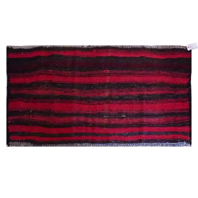 One Of The Kind Sanandaj Vintage Authentic Hand-Knotted Kilim 6'4" X 2'8": Lifetime Exchange Guarantee. The client is responsible for all shipping costs. Please call us for additional pictures and information. ABC Rugs Kilims Collection Sanandaj Vintage Hand-Knotted Kilim Ma