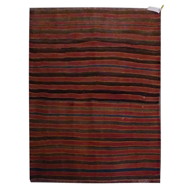 One Of The Kind Sanandaj Vintage Authentic Hand-Knotted Kilim 6'2" X 3'5" (1 of 1)