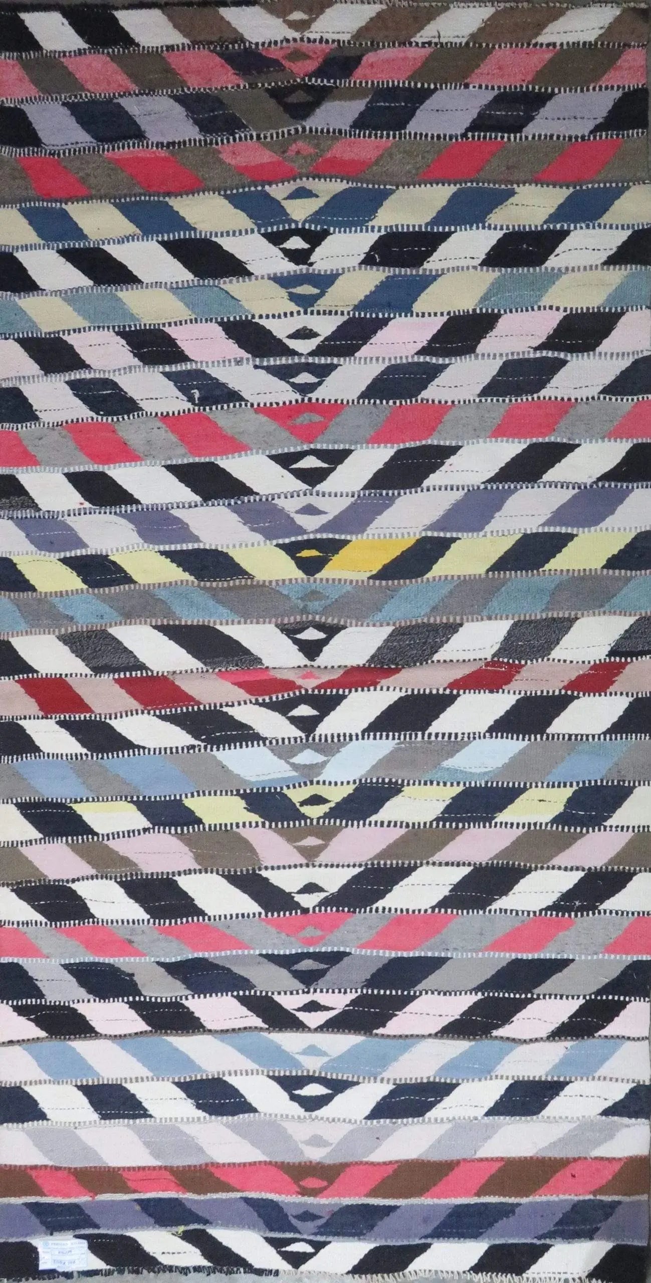 One Of The Kind Authentic Hand-Knotted Sanandaj Vintage Kilim 9'0" X 4'0": Lifetime Exchange Guarantee. The client is responsible for all shipping costs. Please call us for additional pictures and information. ABC Rugs Kilims Collection Sanandaj Seneh, Vintage Kilim Collecti