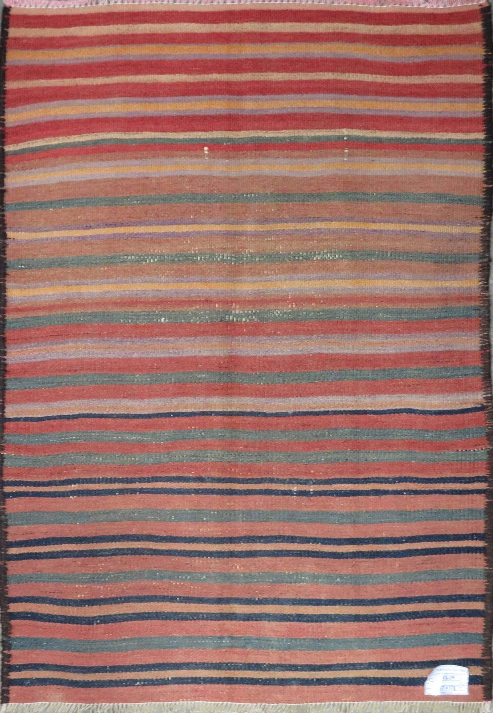 One Of The Kind Authentic Hand-Knotted Sanandaj Vintage Kilim 5'0" X 3'0": Lifetime Exchange Guarantee. The client is responsible for all shipping costs. Please call us for additional pictures and information. ABC Rugs Kilims Collection Sanandaj Seneh, Vintage Kilim Collecti
