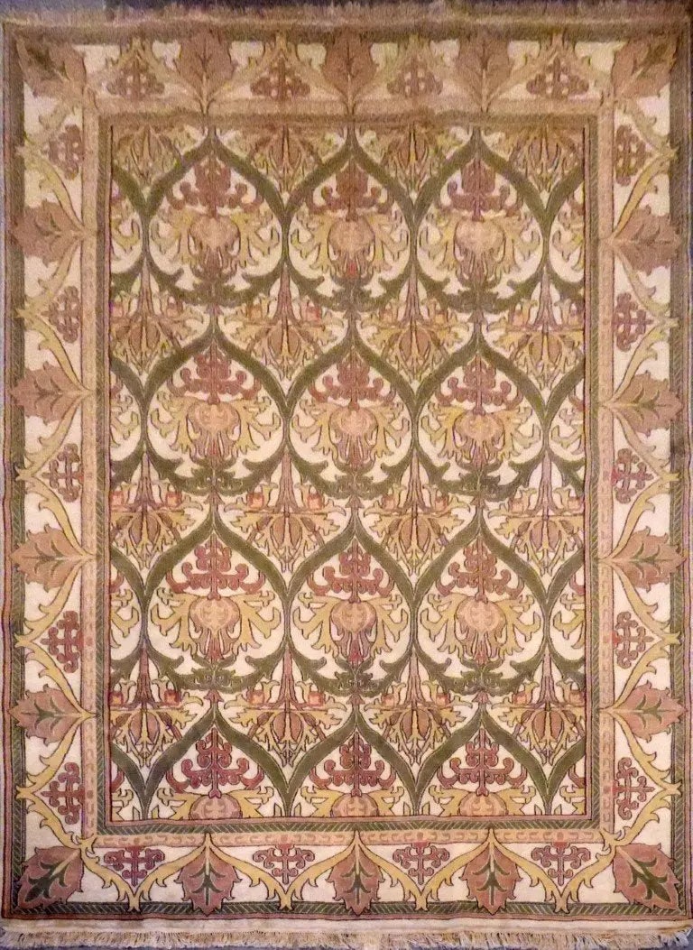 One Of The Kind Indian Hand-Knotted Rug 11'11" X 8'10'' (1 of 1)
