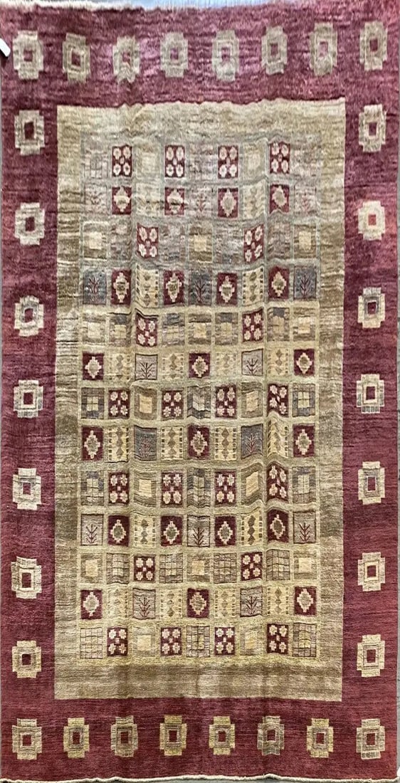 Hand Knotted One Of The Kind Peshawar And Khotan Rug 9'0" x 12'3" Pes_Kho_218 (1 of 1)