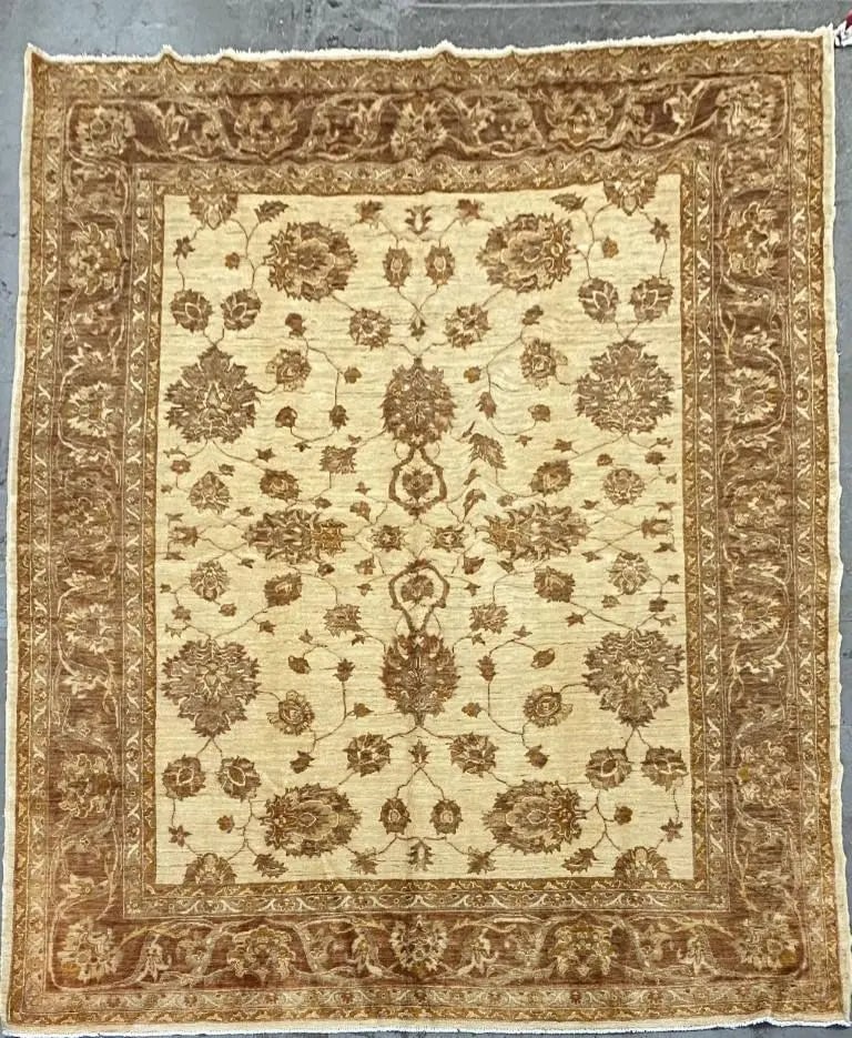 Hand Knotted One Of The Kind Peshawar And Khotan Rug 10'0" x 8'2" Pes_Kho_225 (1 of 1)
