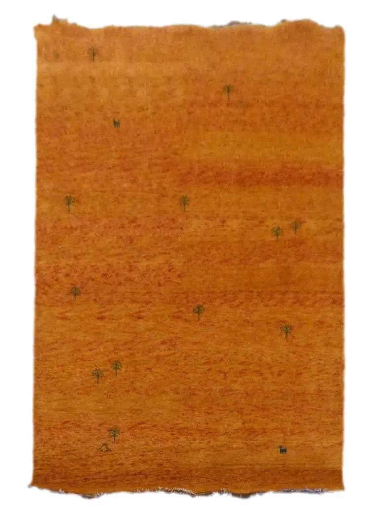 One Of The Kind Gabbeh Hand-Knotted Rug 12'10" x 9'4" (1 of 1)