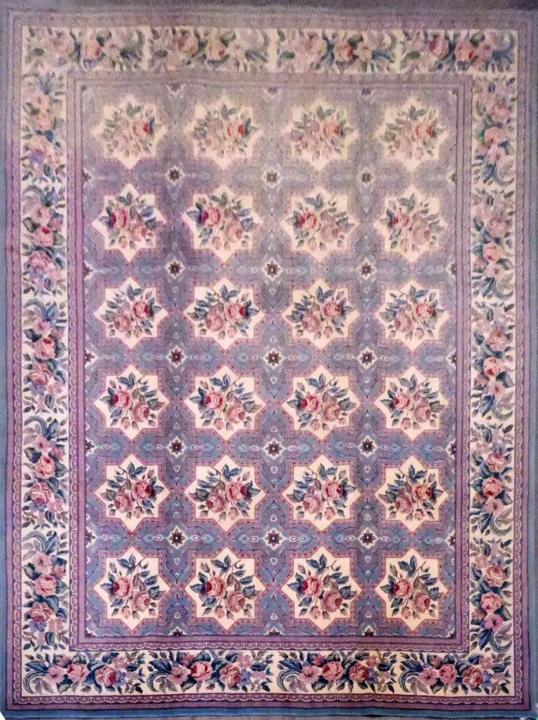 Hand Knotted One Of The Kind Peshawar And Khotan Rug 8'9" x 11'9" Pes_Kho_260: ABC Rugs Kilims Collection Pakistani Hand-Knotted Rug Made With Natural Wool And Cotton 8'9'' X 11'9'' (Abc1669) (Multi Color) Hand knotted and meticulously crafted by Pakistan artisans, this stunning
