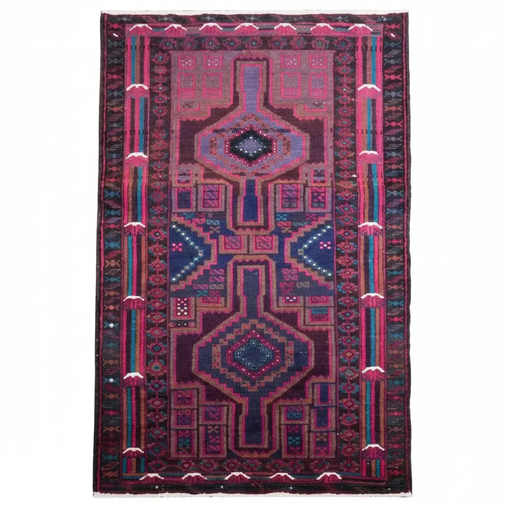 One Of The Kind Afghani Hand-Knotted Rug 147 x 86 Afg31 (1 of 1)