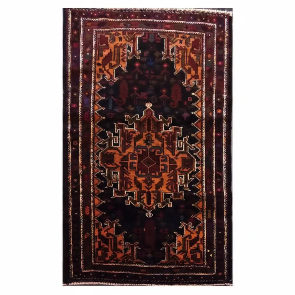One Of The Kind Afghani Hand-Knotted Rug 4'7" X 2'7" Afg32: ABC Rugs Kilims Collection Afghani Hand-Knotted Rug Made With Natural Wool And Cotton 140 X 79cm (Abc264) (Multi-Color) Hand knotted and meticulously crafted by Afghan artisans, this stunning Afghan H