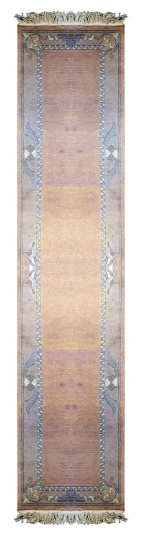 One Of The Kind Indian Hand-Knotted Gabbeh Rug 10'11" X 2'6": ABC Rugs Kilims Collection Indian Traditional Hand-Knotted Rug Made With Natural Wool & Cotton 10'11 X 2'6 (Abc845) (Red, Blue) Hand knotted and meticulously crafted by Indian artisans, this stunn
