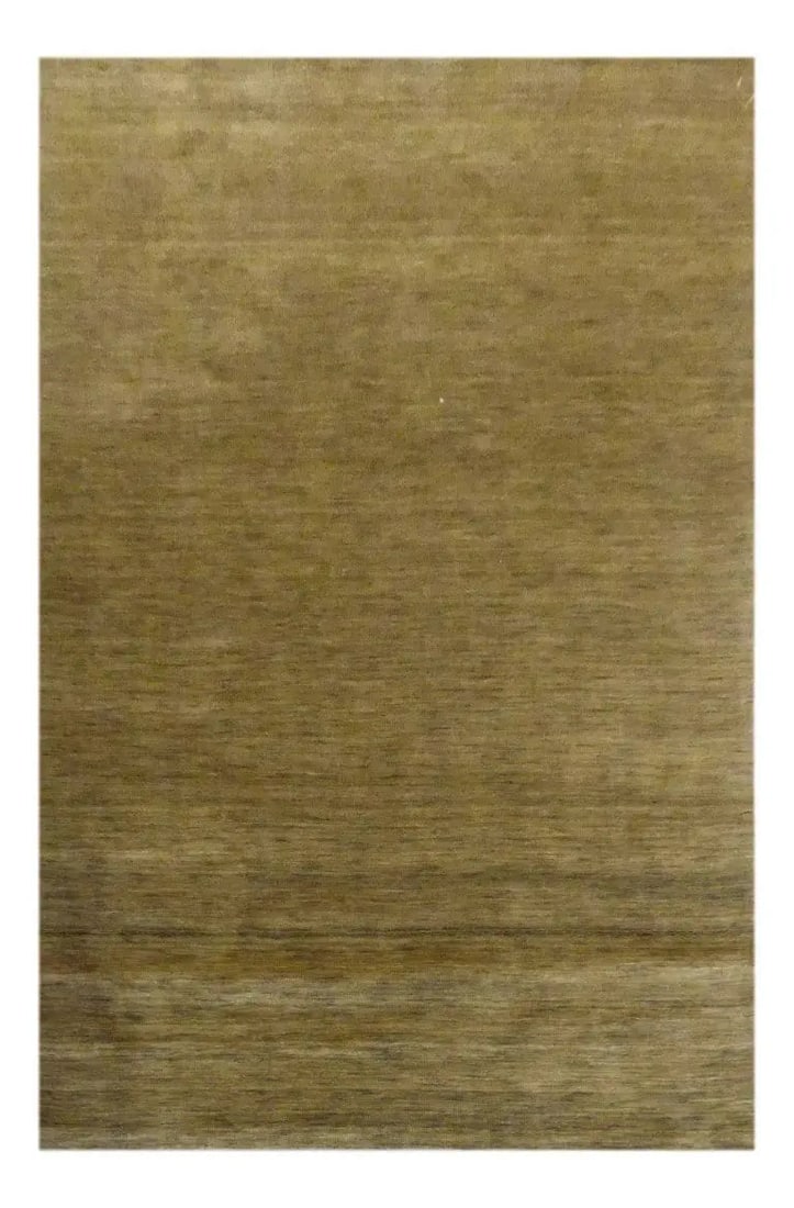 One Of The Kind Indian Modern Design Rug 8' X 5': ABC Rugs Kilims Collection Indian Traditional Hand-Knotted Rug Made With Natural Wool & Cotton 8' X 5' (Abc1063) (Camel) Hand knotted and meticulously crafted by Indian artisans, this stunning Ind