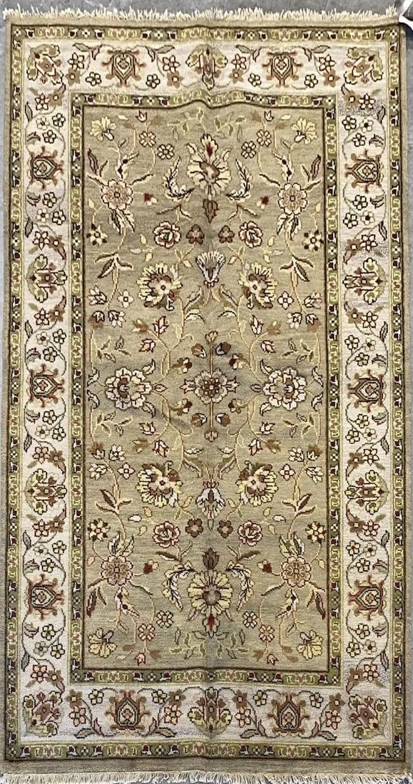 One Of The Kind Indian Hand-Knotted Rug 5'6'' X 8'6" (1 of 1)