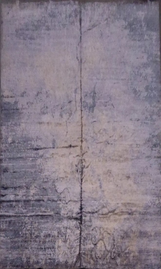 One Of The Kind Indian Modern Design Rug 14'0" X 10'0": ABC Rugs Kilims Collection Indian Modern Hand-Loomed Natural Wool And Faux Silk Oriental Rug 14'0'' X 10'0 (Abcr04409) (Gr15952) (Purple) Hand knotted and meticulously crafted by Indian artisans, this