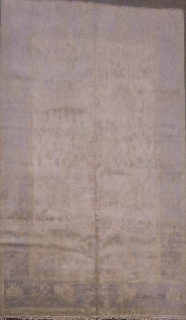 One Of The Kind Indian Modern Design Rug 14'4" X 9'10": ABC Rugs Kilims Collection Indian Modern Hand-Knotted Natural Wool Oriental Rug 14'4'' X 9'10 (Abcr015176) (Gr15176) (Beige) Hand knotted and meticulously crafted by Indian artisans, this stunning Ind