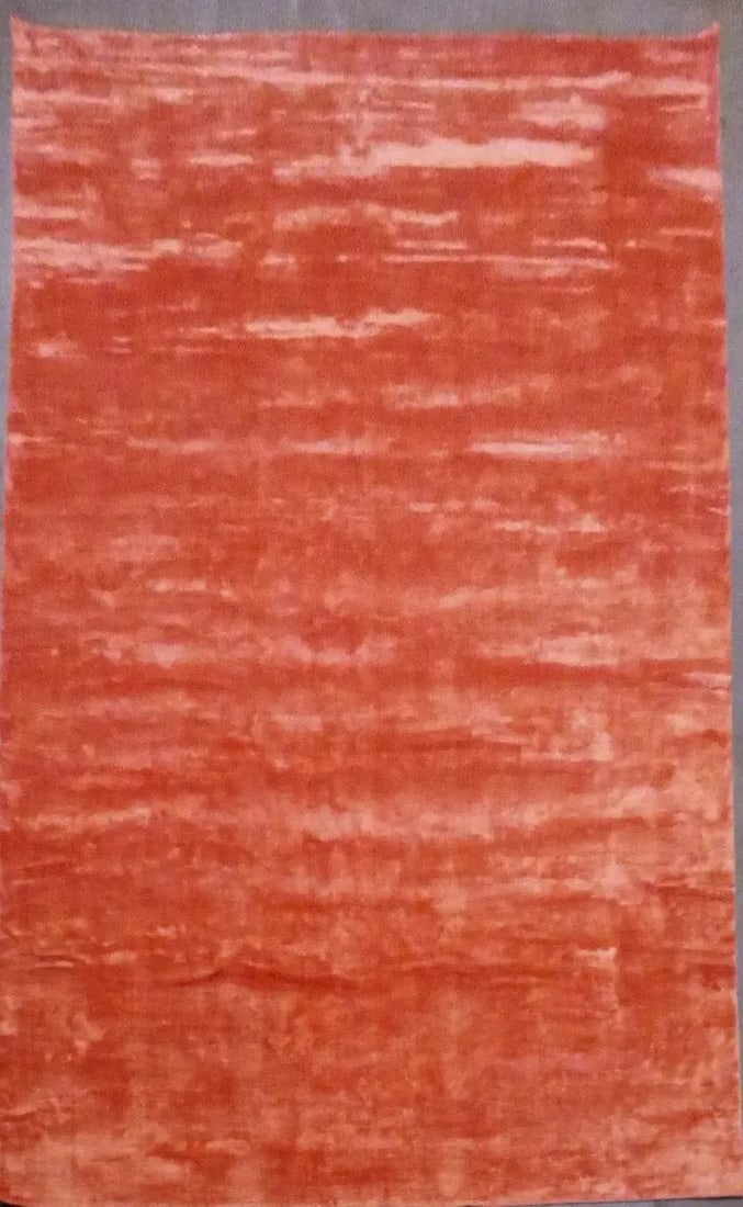 One Of The Kind Indian Modern Design Rug 12'0" X 9'0": ABC Rugs Kilims Collection Indian Hand-Loomed Natural Wool And Fauxsilk Oriental Rug 12'0'' X 9'0 (Abcr085) (Gr16606) (Red) Hand knotted and meticulously crafted by Indian artisans, this stunning Indi