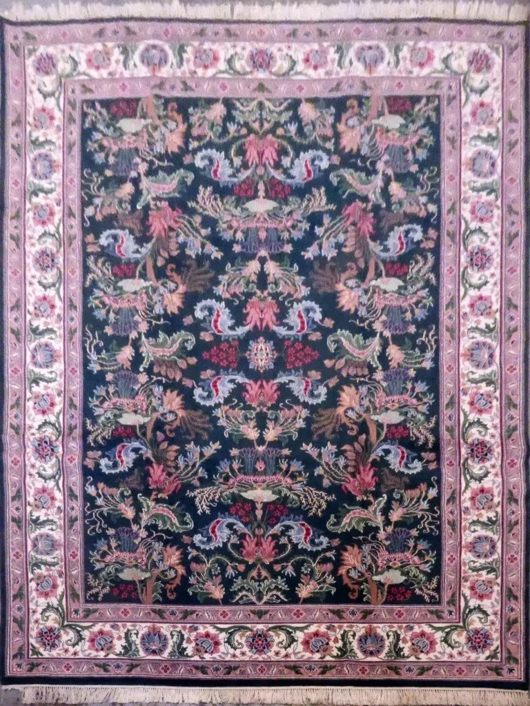 One Of The Kind Indian Hand-Knotted Rug 12'0" X 9'0'' (1 of 1)
