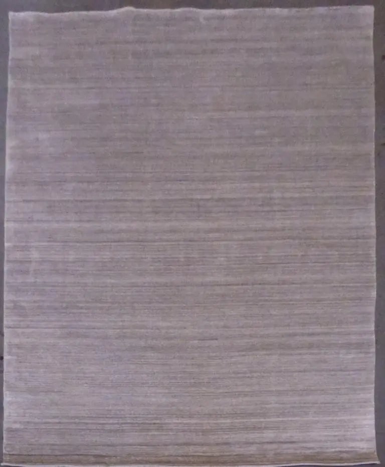 One Of The Kind Indian Modern Design Rug 6' X 9': ABC Rugs Kilims Collection Indian Hand-Knotted Natural Wool Rayon Oriental Rug 6' X 9' (Abcr0210) (Gr16604) (Gray) Hand knotted and meticulously crafted by Indian artisans, this stunning Indian Hand K