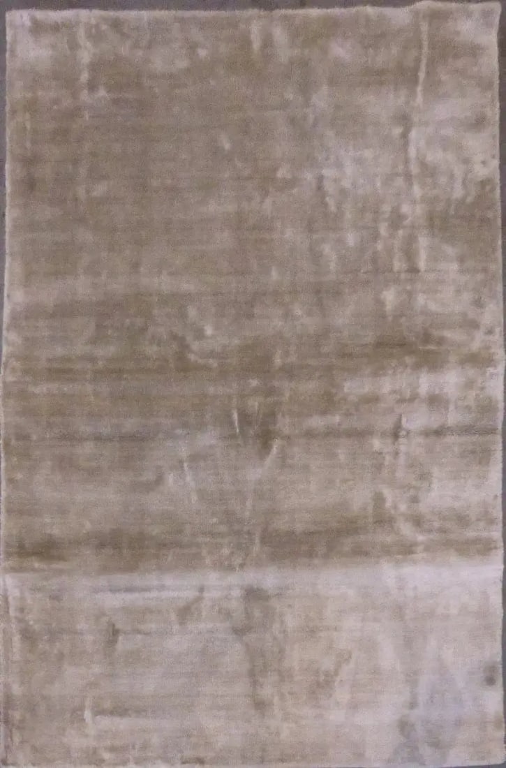 One Of The Kind Indian Modern Design Rug 6' X 4': ABC Rugs Kilims Collection Indian Hand-Knotted Natural Wool And Fauxsilk Oriental Rug 6' X 4' (Abcr16668) (Gr16668) (Camel) Hand knotted and meticulously crafted by Indian artisans, this stunning Indi