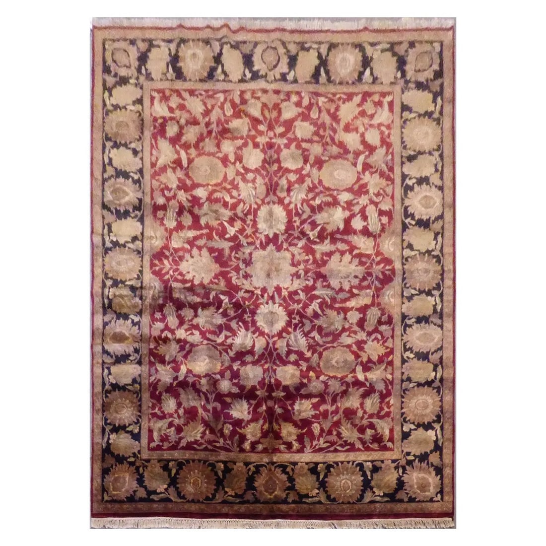 One Of The Kind Indian Hand-Knotted Rug 11'10'' X 8'8" (1 of 1)