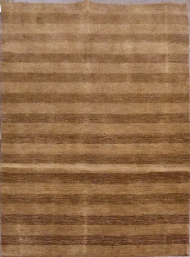One Of The Kind Indian Modern Design Rug 5'0" X 8'0": ABC Rugs Kilims Collection Indian Hand-Knotted Natural Wool And Cotton Oriental Rug From Agra 5'0'' X 8'0 (Abcr0546) (Gr15116) (Camel, Brown) Hand knotted and meticulously crafted by Indian artisans, 