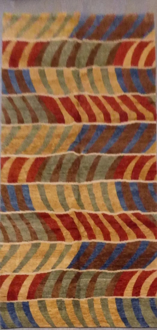 One Of The Kind Indian Modern Design Rug 11'11" X 8'6" (1 of 1)