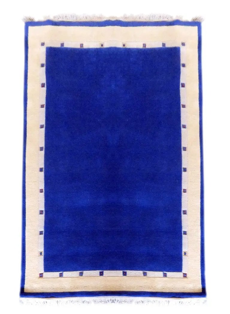 One Of The Kind Indian Hand-Knotted Gabbeh Rug 6'6" X 4'9" (1 of 1)
