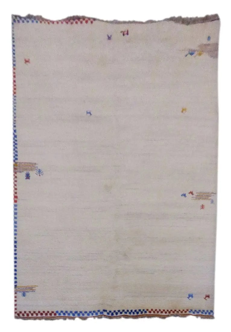 One Of The Kind Indian Hand-Knotted Rug 9'1" X 6'7" (1 of 1)