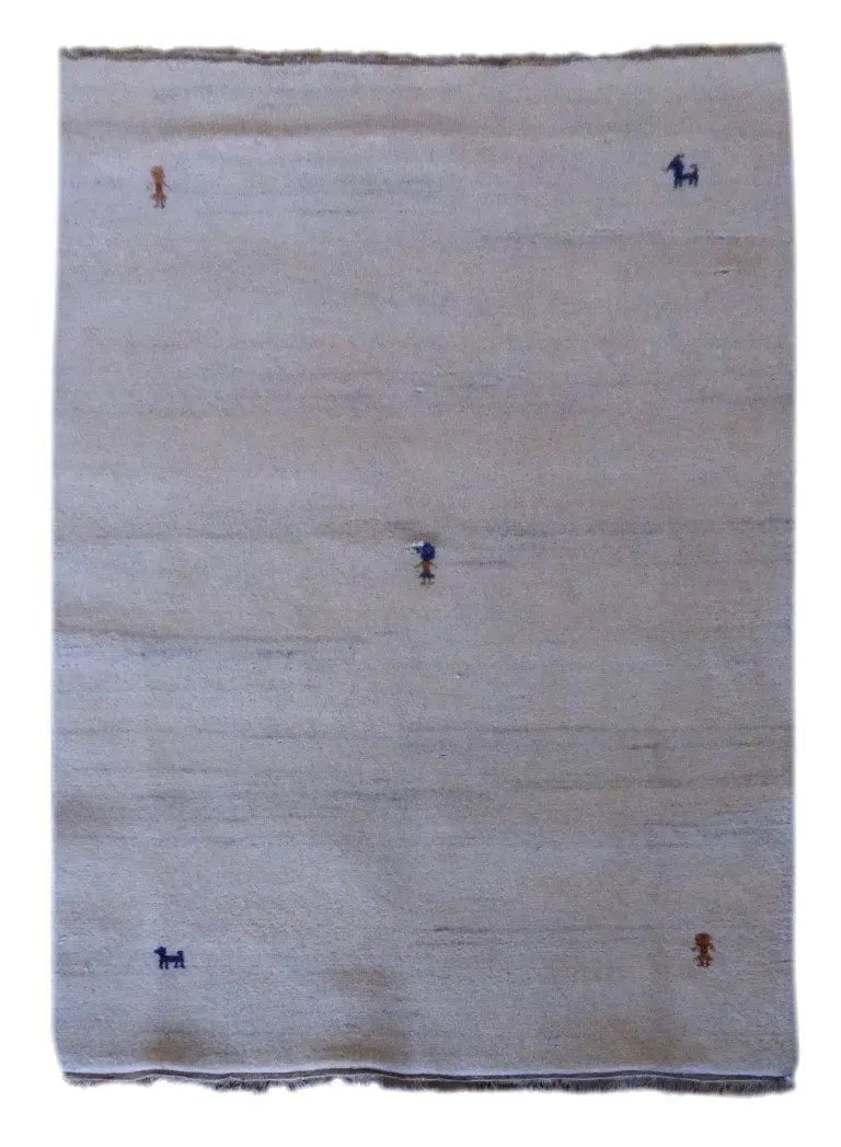 One Of The Kind Indian Hand-Knotted Rug 6'6" X 4'7" (1 of 1)