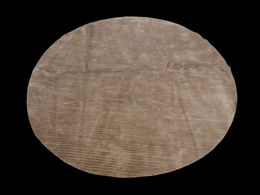 One Of The Kind Indian Modern Design Rug 8'0" X 8'0": ABC Rugs Kilims Collection Indian Bhadohi Hand-Knotted Rug Made With Wool And Fauxsilk 8'0 X 8'0'' (Abcr01951) (Camel) Hand knotted and meticulously crafted by Indian artisans, this stunning Indian Ha