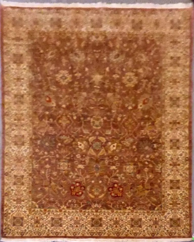 One Of The Kind Indian Hand-Knotted Rug 8'0" X 10'0'' (1 of 1)