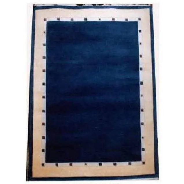 One Of The Kind Indian Hand-Knotted Gabbeh Rug 6'6" X 4'9": ABC Rugs Kilims Collection Home Collection Indo Nepal, India Style Oriental Hand-Knotted Rug With Natural Wool Area 6'6 X 4'9 (Abcr02286) (Blue, Cream) Hand knotted and meticulously crafted by Indian 