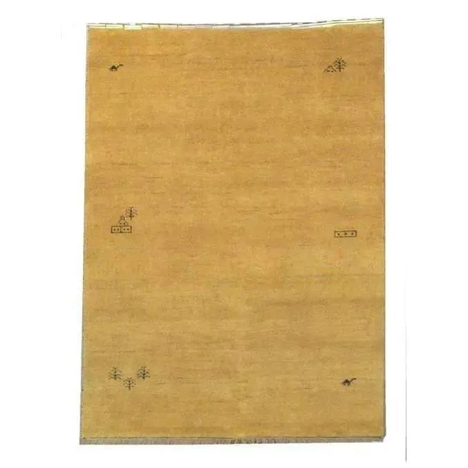 One Of The Kind Indian Hand-Knotted Gabbeh Rug 7'8" X 5'8": ABC Rugs Kilims Collection Home Collection Indo Nepal, India Style Oriental Hand-Knotted Rug With Natural Wool Area 7'8 X 5'8 Abcr02621 Hand knotted and meticulously crafted by Indian artisans, this s