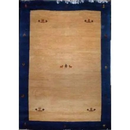 One Of The Kind Indian Hand-Knotted Gabbeh Rug 7'3" X 5'9": ABC Rugs Kilims Collection Home Collection Indo Nepal, India Style Oriental Hand-Knotted Rug With Natural Wool Area 7'3 X 5'9 Abcr02262 Hand knotted and meticulously crafted by Indian artisans, this s