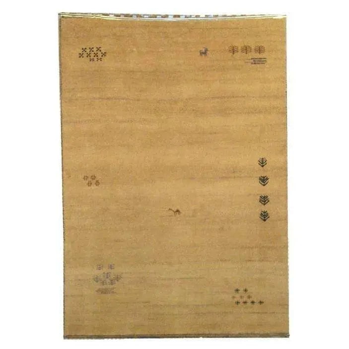 One Of The Kind Indian Hand-Knotted Gabbeh Rug 7'10" X 5'6": ABC Rugs Kilims Collection Home Collection Indo Nepal, India Style Oriental Hand-Knotted Rug With Natural Wool Area 7'10 X 5'6 Abcr02628 Hand knotted and meticulously crafted by Indian artisans, this 