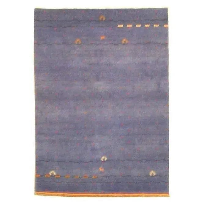 One Of The Kind Indian Hand-Knotted Gabbeh Rug 6'7" X 4'9" (1 of 1)