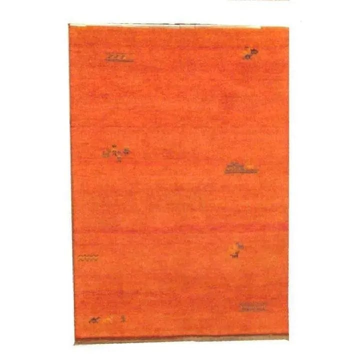 One Of The Kind Indian Hand-Knotted Gabbeh Rug 6'7" X 4'7" (1 of 1)