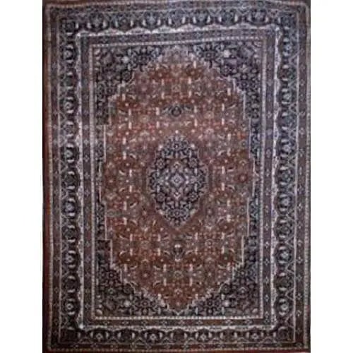 One Of The Kind Indian Hand-Knotted Rug 6'8" X 4'6": ABC Rugs Kilims Collection Home Collection Afghani Style Oriental Hand-Knotted Rug With Natural Wool Area 6'8 X 4'6 (Abcr02344) (Red, Brown) Hand knotted and meticulously crafted by Indian artisans, t