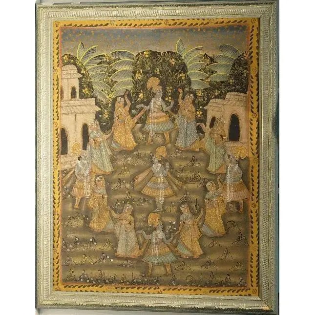 One Of The Kind High-Quality Traditional Fine Art Of Indian Painting On Silk 45" X 35" Abcp-13: ABC Rugs Kilims Collection High-Quality Traditional Fine Art Of Indian Painting On Silk 45 X 35 Abcp-13 ABCP-13 High-Quality Traditional Fine Art of Indian Painting on Silk. ABC Rugs Kilims Kilims is 