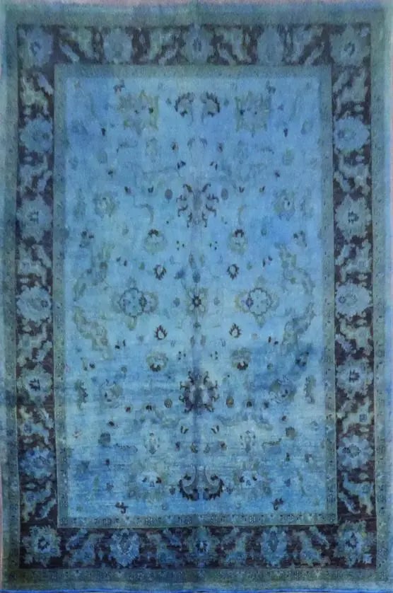 Hand Knotted One Of The Kind Peshawar And Khotan Rug 10'7" x 7'10" Pes_Kho_285: ABC Rugs Kilims Collection Authentic Pakistani Hand-Knotted Natural Wool Rug 10'7'' X 7'10'' (Abc0020337) (Blue) Hand knotted and meticulously crafted by Pakistan artisans, this stunning Pakistan Hand