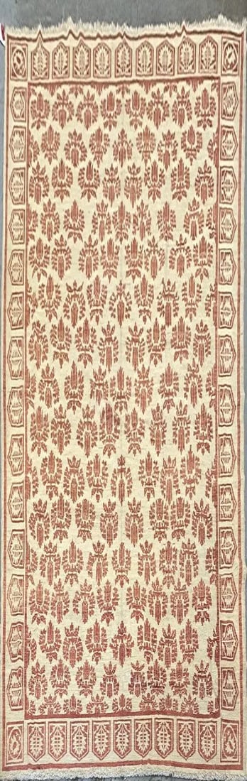 Hand Knotted One Of The Kind Peshawar And Khotan Rug 9'10" x 13'3" Pes_Kho_290: ABC Rugs Kilims Collection Afghani Traditional Style Hand-Knotted Natural Wool Rug 9'10'' X 13'3 (Abcr0020368) (Rr11592) (Cream, Red) Hand knotted and meticulously crafted by Afghan artisans, this stu