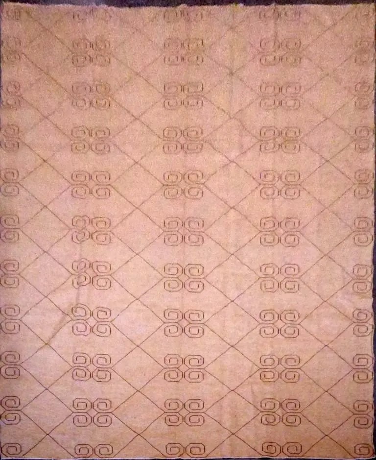Hand Knotted One Of The Kind Peshawar And Khotan Rug 9'1" x 11'0" Pes_Kho_298: ABC Rugs Kilims Collection Afghani Sumak Hand-Knotted Rug Made With Natural Wool And Cotton 9'1'' X 11'0'' (Abc0020004) (Brown) Hand knotted and meticulously crafted by Afghan artisans, this stunning 