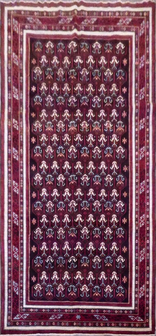 One Of The Kind Afghani Khotan Rug 11'0" x 5'10": ABC Rugs Kilims Collection Afghani Sumak Hand-Knotted Rug Made With Natural Wool And Cotton 11'0'' X 5'10'' (Abc0020018) (Red) Hand knotted and meticulously crafted by Afghan artisans, this stunning A