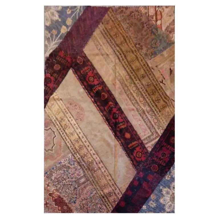 One Of The Kind Afghani Hand-Knotted Rug 8'2" x 5'3" Afg50: ABC Rugs Kilims Collection Afghani Kabul Hand-Knotted Rug Made With Natural Wool And Cotton 8'2'' X 5'3'' (Abc4299) (Cream, Red, Gray) Hand knotted and meticulously crafted by Afghan artisans, this st